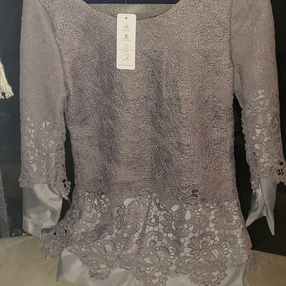 lace crochet quarter sleeve